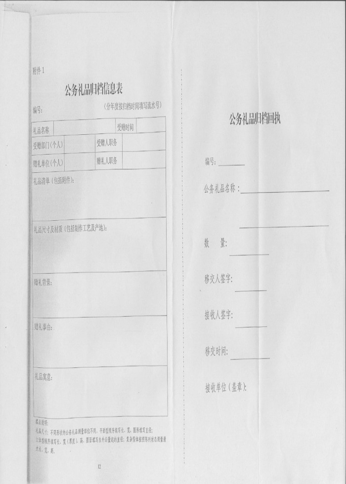 关于转发《省档案局＜关于印发湖南省公务礼品档案管理规范（试行）＞的通知》的通知