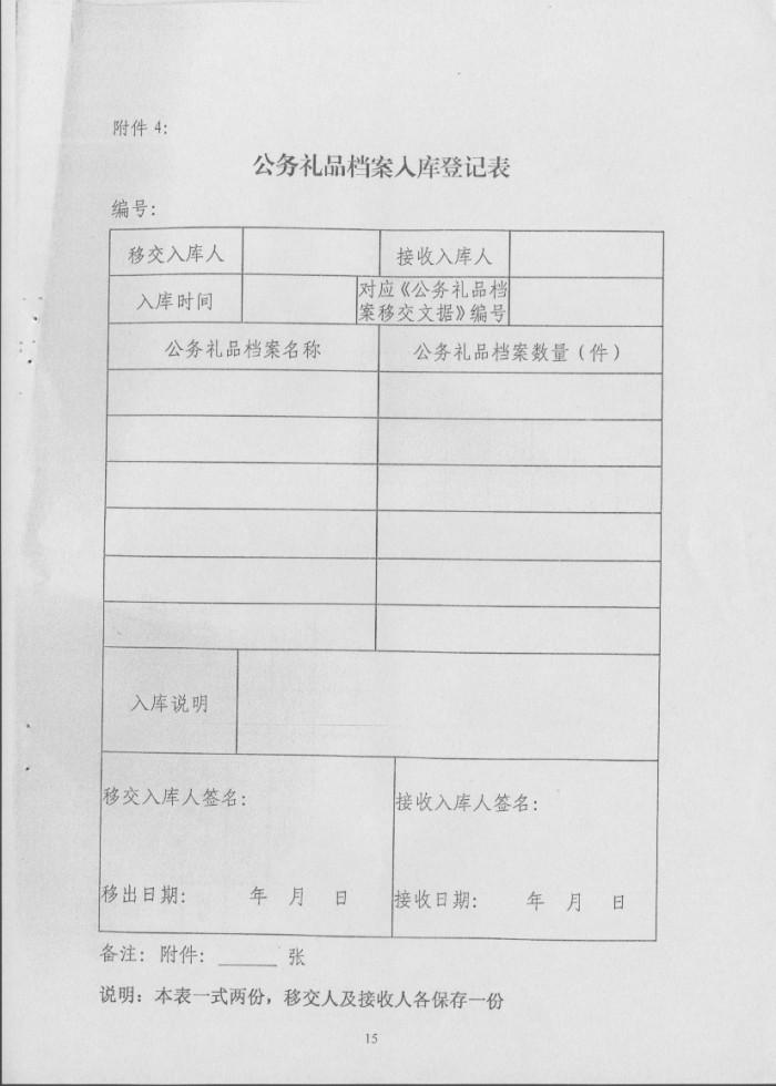 关于转发《省档案局＜关于印发湖南省公务礼品档案管理规范（试行）＞的通知》的通知
