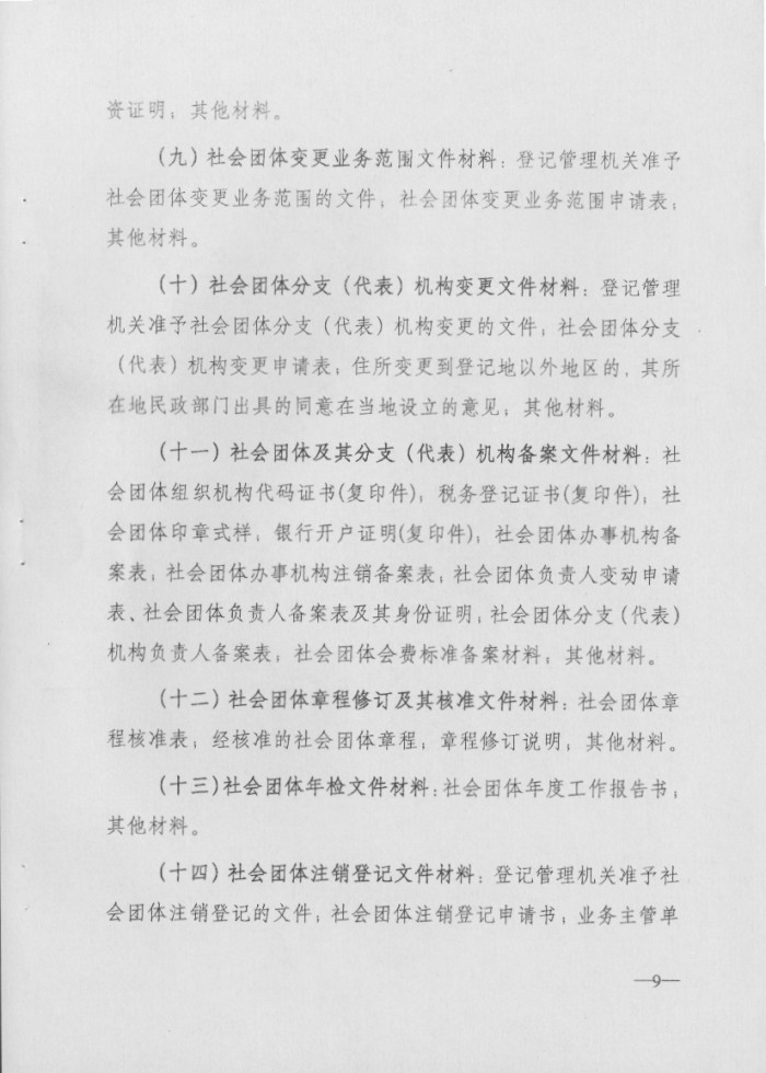 社会组织登记档案管理办法